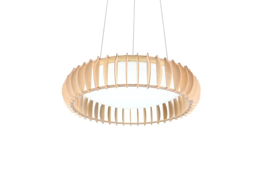 Houten hanglamp Monte Ø 60cm Trio 4017807600100