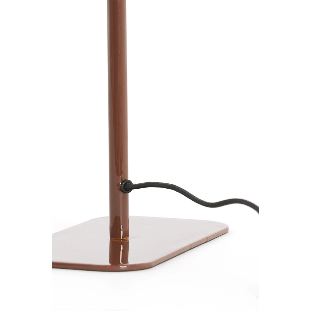 Nachtkastlamp Elenie 25x13cm - glans rood-bruin Light & Living 8717807818852