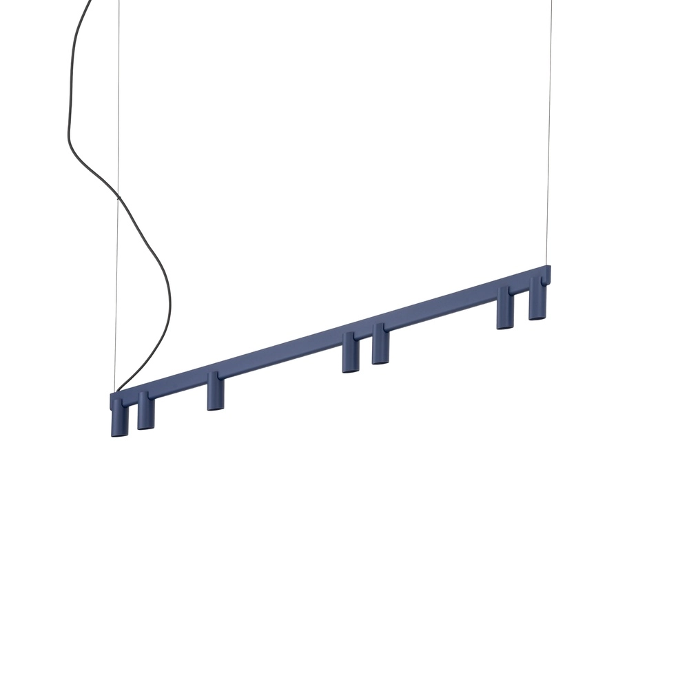 Design hanglamp Fourty 7-lichts marine blauw
