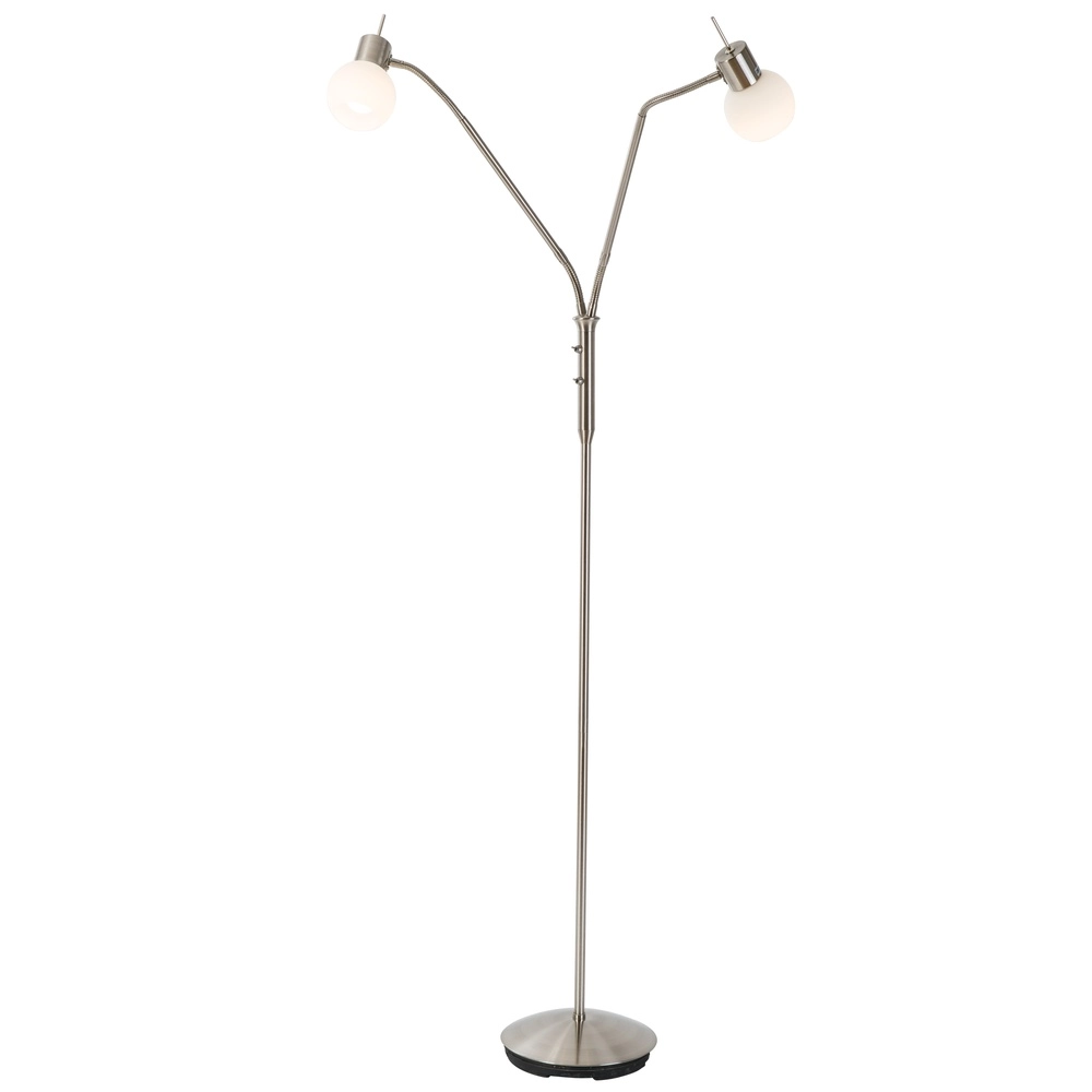 Leeslamp Loxy dubbel nikkel