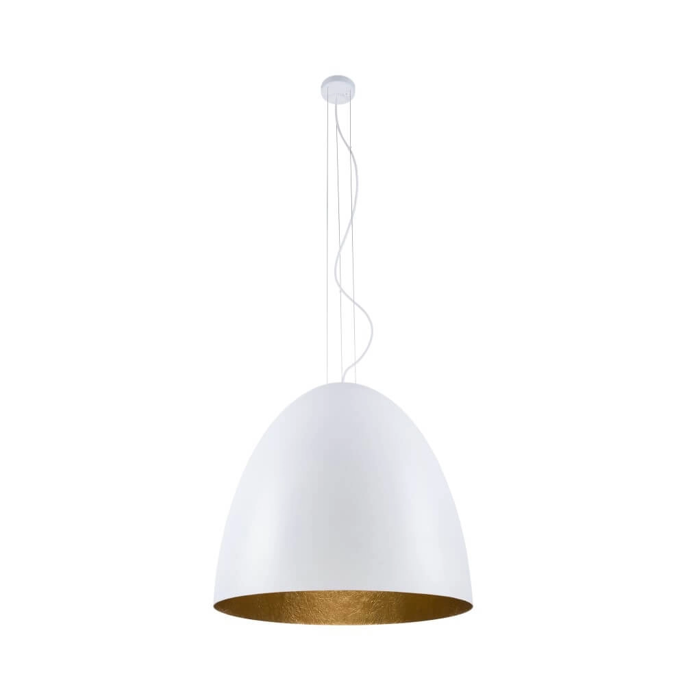 Witte hanglamp Egg XL Ø 75cm Lyora 5903139902595