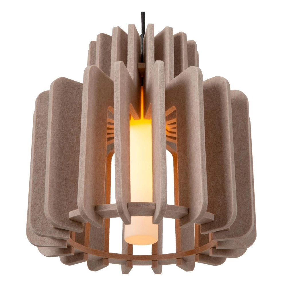Design hanglamp Rollo 40cm zand bruin Lucide 5411212452849