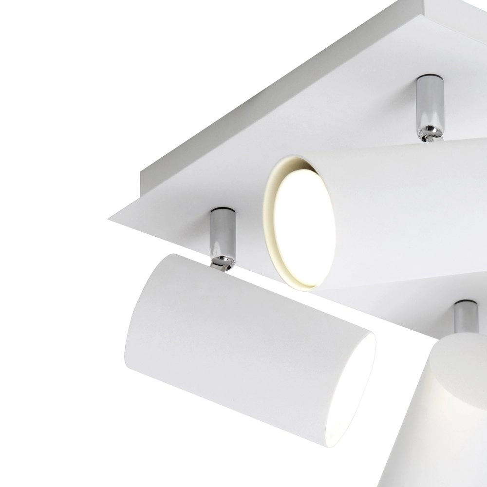 Moderne plafondspot Series 8024 4-lichts wit Trio 4017807227574