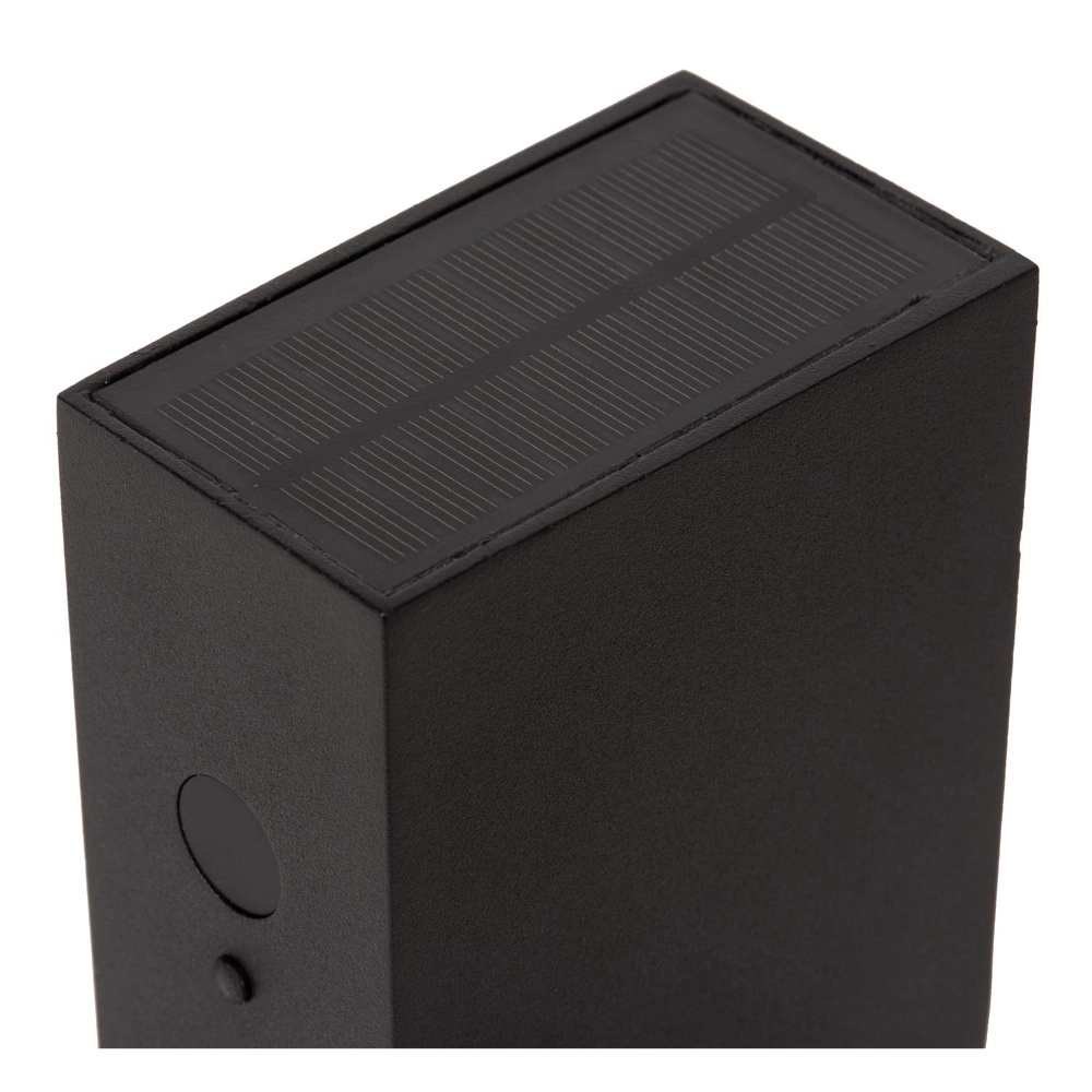 Solar wandlamp Bolton IP54 - 3000K zwart Lucide 5411212152091