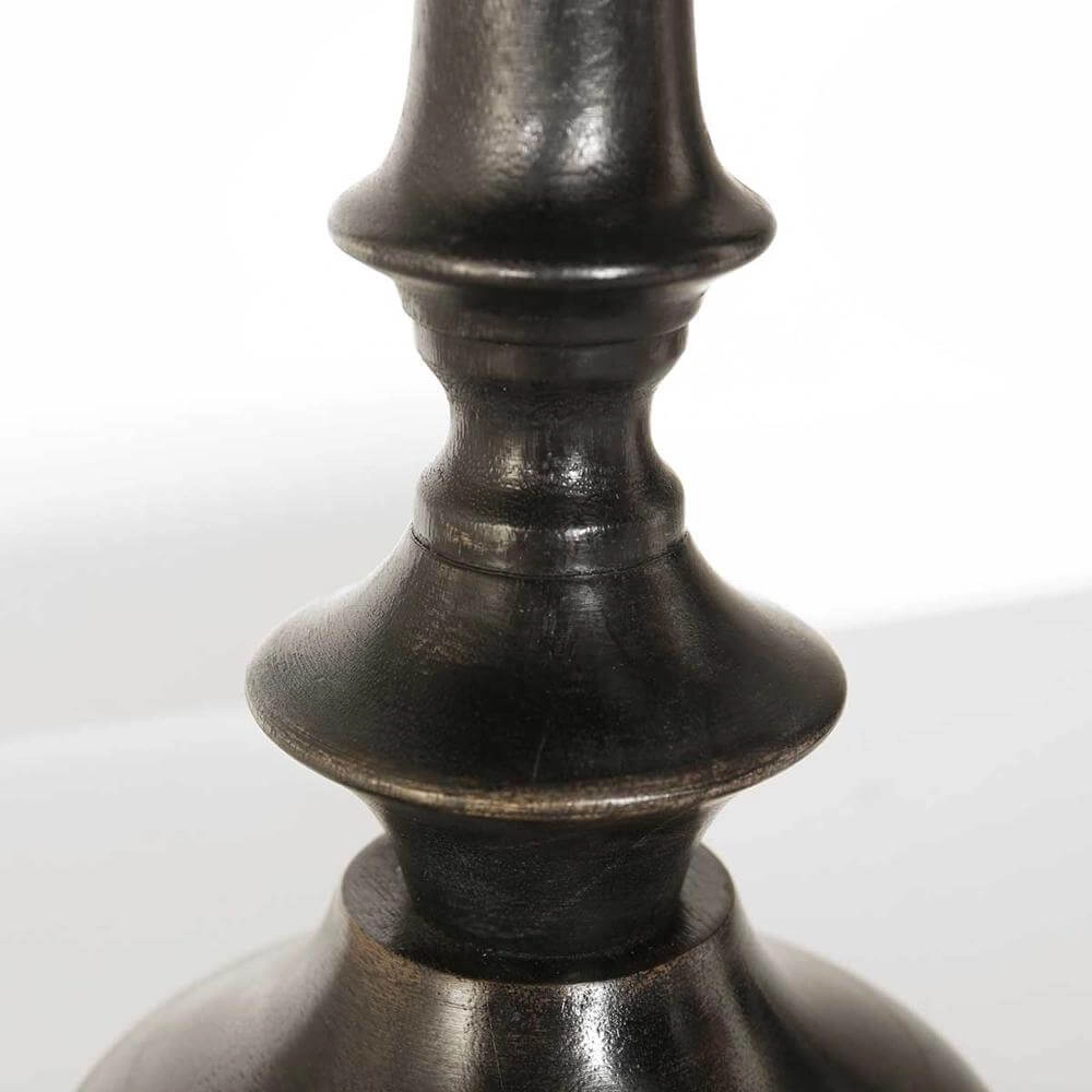 Tafellamp Bois zwart met kap lichtblauw Steinhauer 8712746175264