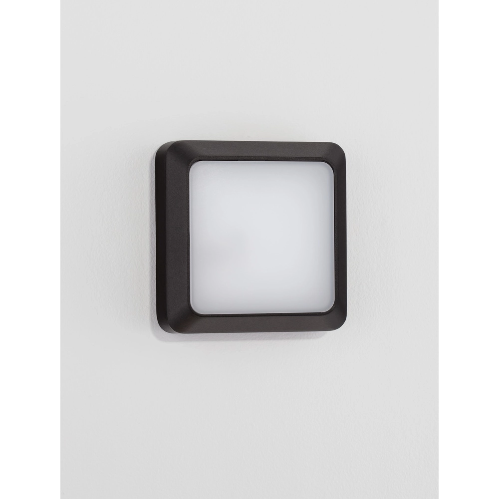 Vierkante wandlamp Appia antraciet Lyora 5212017449580