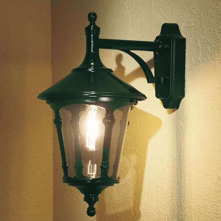 Klassieke muurlamp Virgo Down Antiek groen KonstSmide 7318305686007