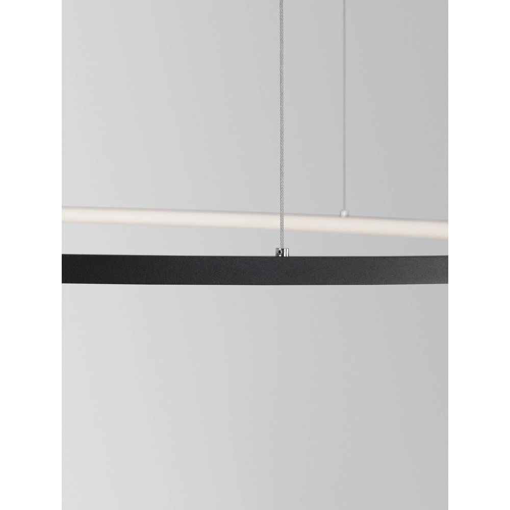 Round pendant lamp Tarquin black Ø 100cm Lyora 5212017438348