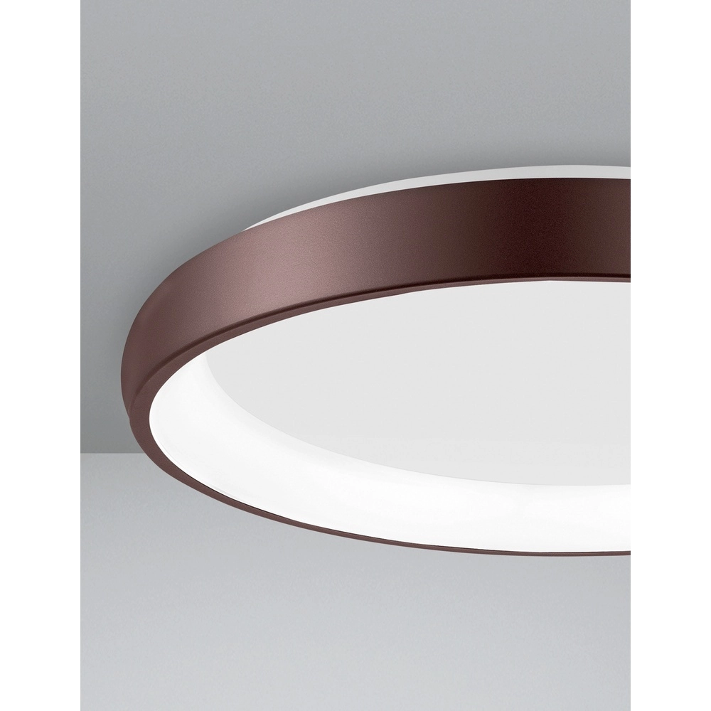 Plafondlamp Albi koffie bruin Ø 61cm Lyora 5212017414878