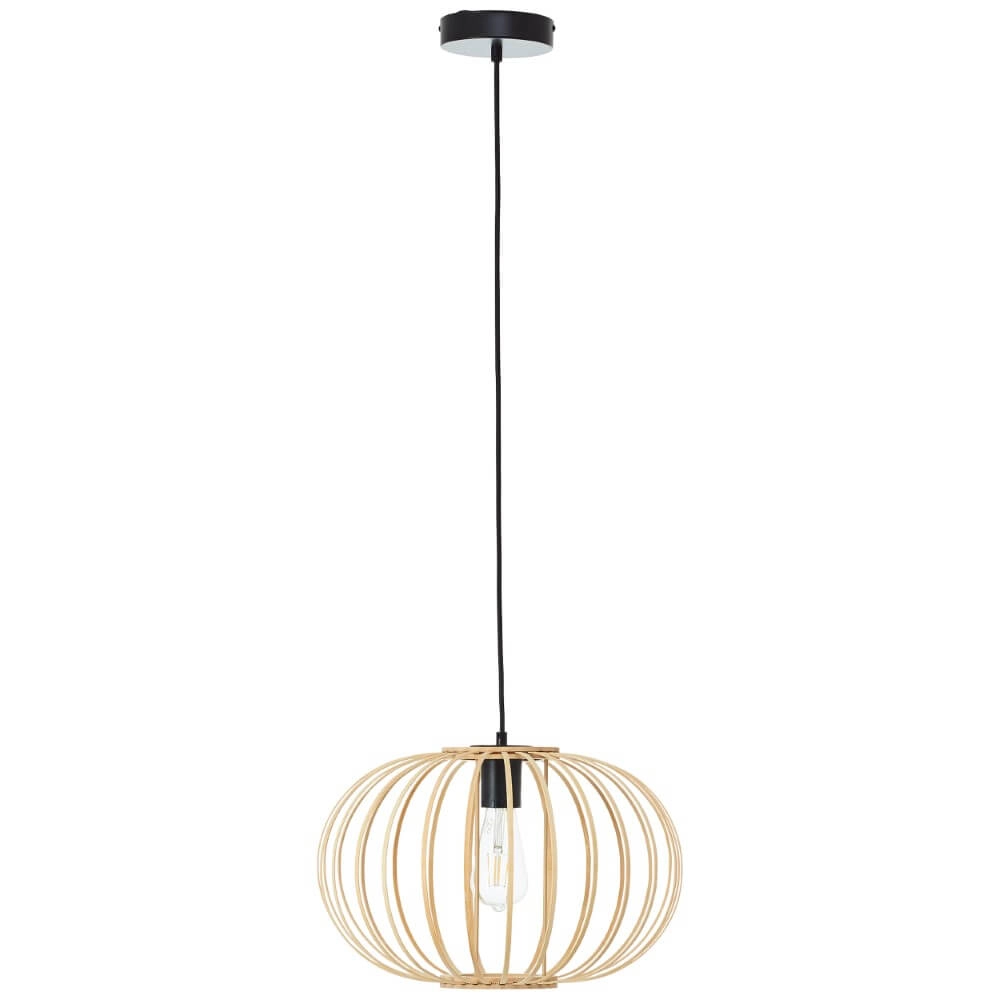 Houten hanglamp Enca Ø 40cm Brilliant 4004353428463