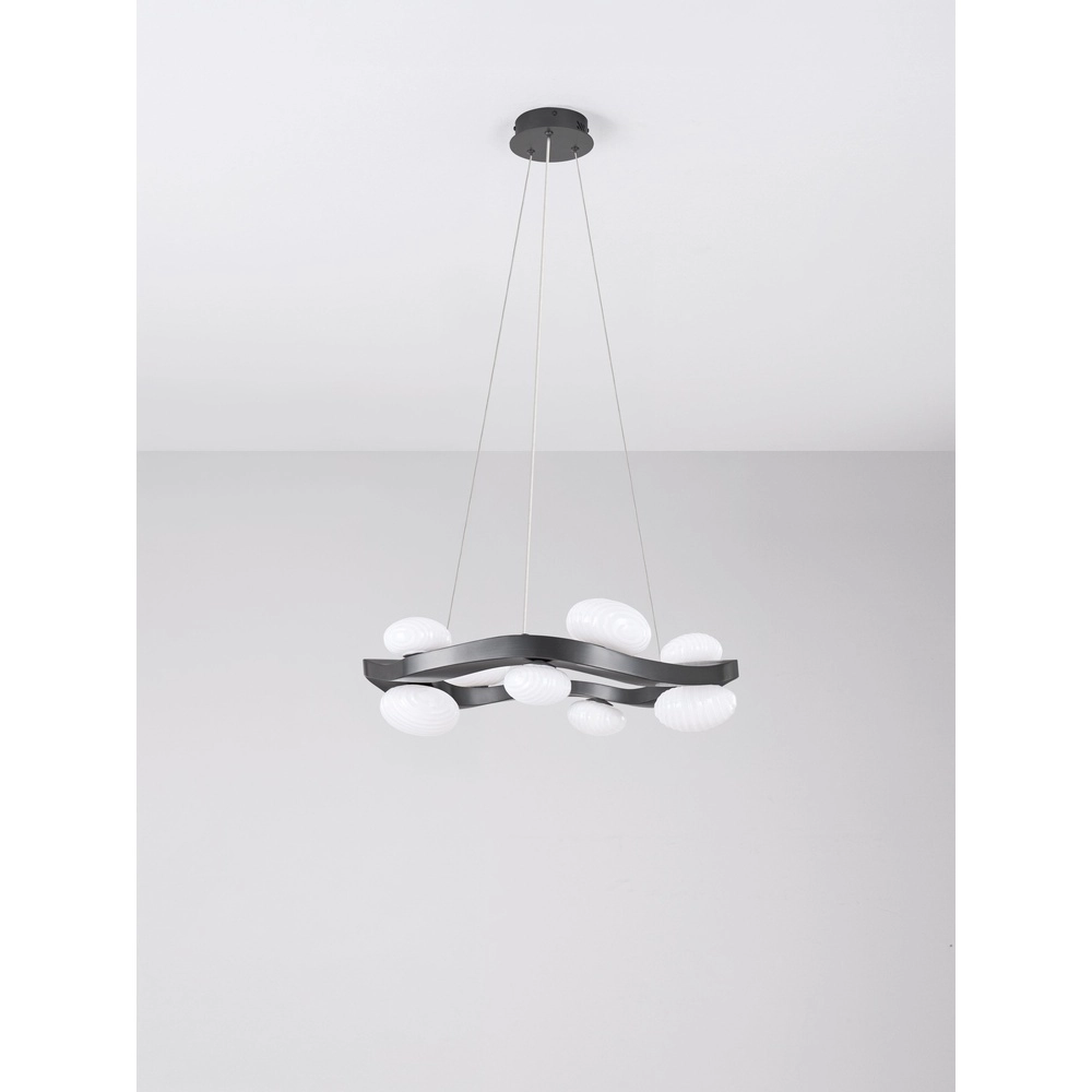 Design hanglamp Severo zwart met wit Lyora 5212063500365