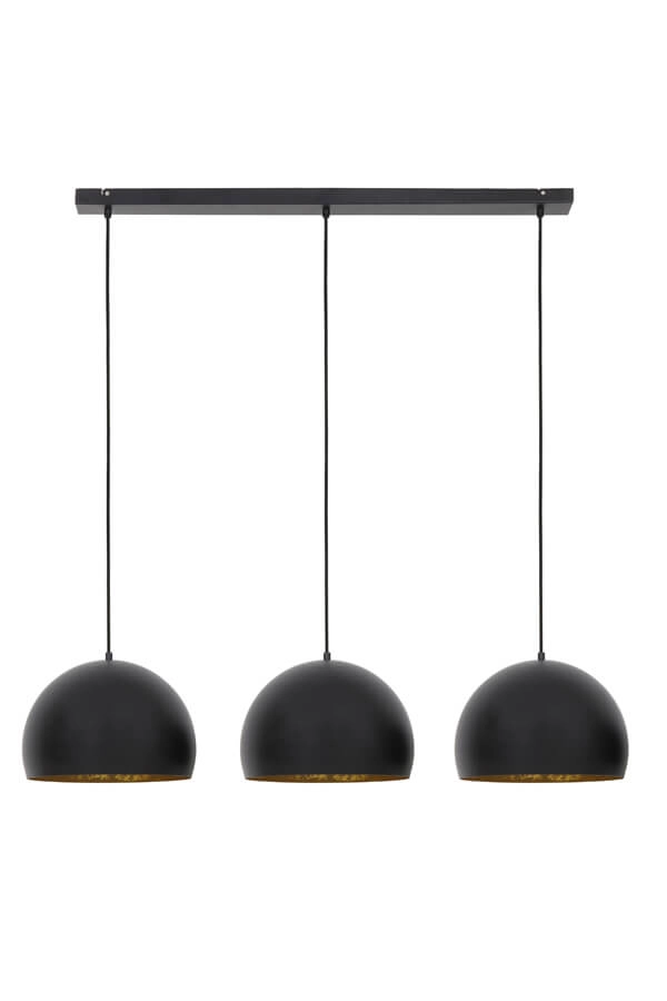 3-lichts hanglamp Jaicey zwart Light & Living 8717807231071