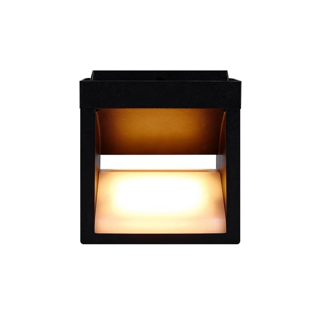 Vierkante wandlamp Rivo zwart Nordlux 5704924023521