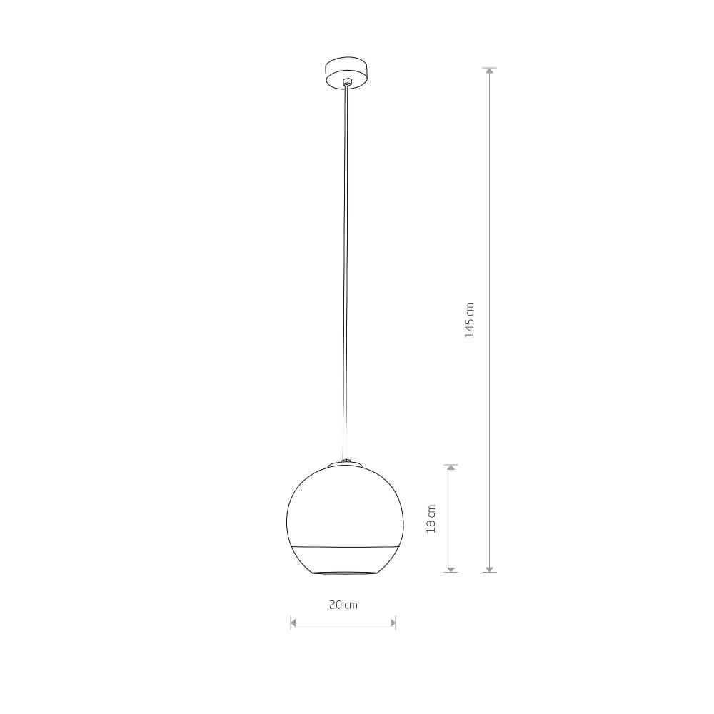 Bol hanglamp Globe Plus S Ø 20cm Lyora 5903139760591