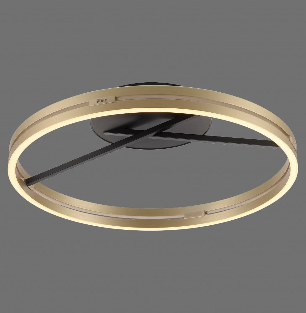 Ronde plafondlamp Pure Loop messing Paul Neuhaus 4012248385180