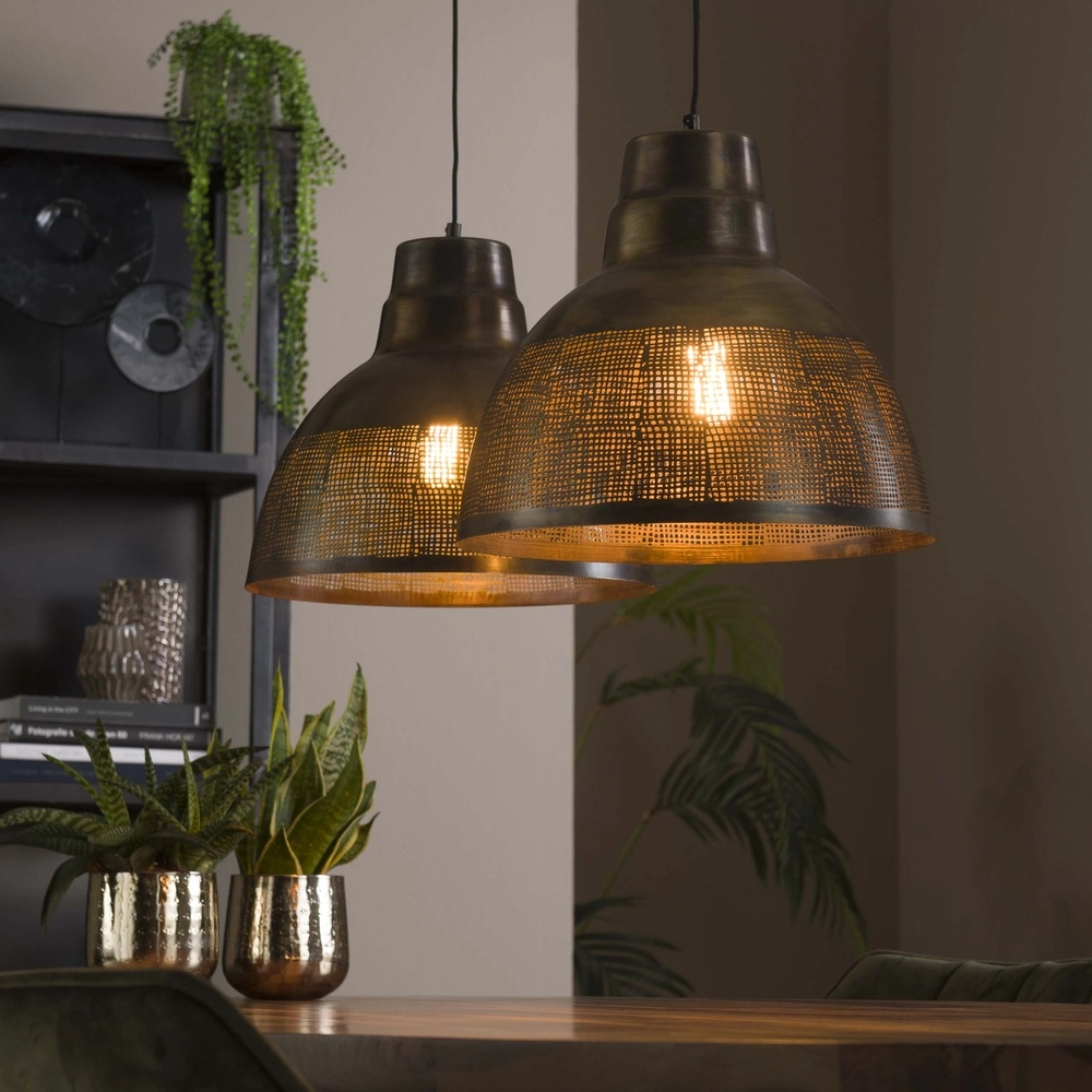 Industriële hanglamp Screen 2x Ø 38cm