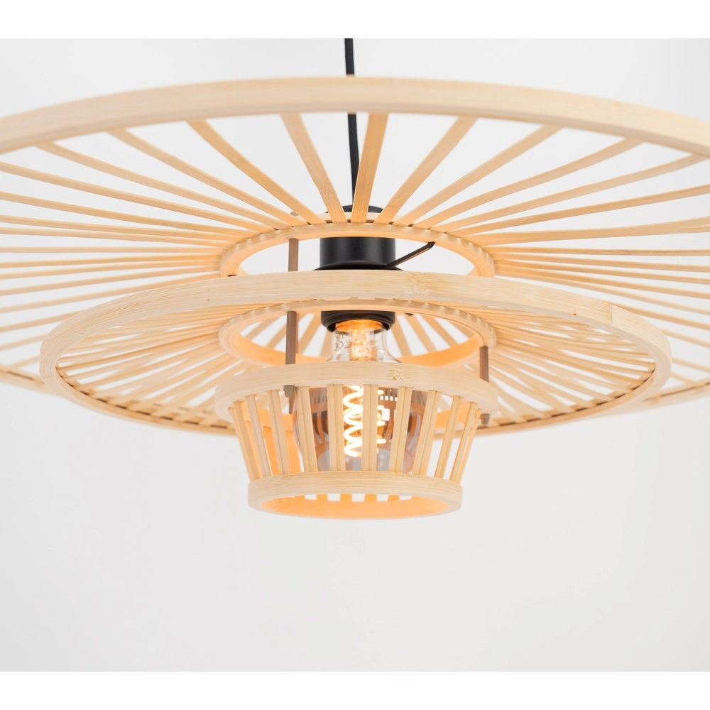 Houten hanglamp Lydney Ø 57cm Eglo 9002759440121