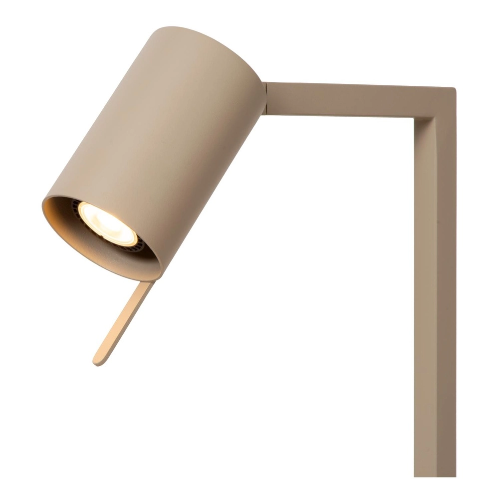 Moderne bureaulamp Lesley zand bruin Lucide 5411212032089