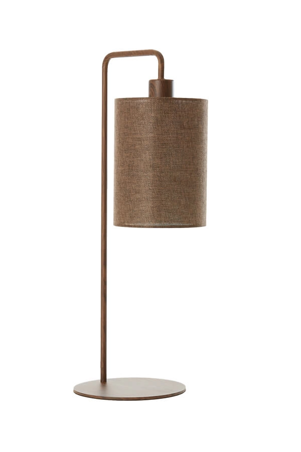 Japandi tafellamp Donio donkere  hout print Light & Living 8717807759582