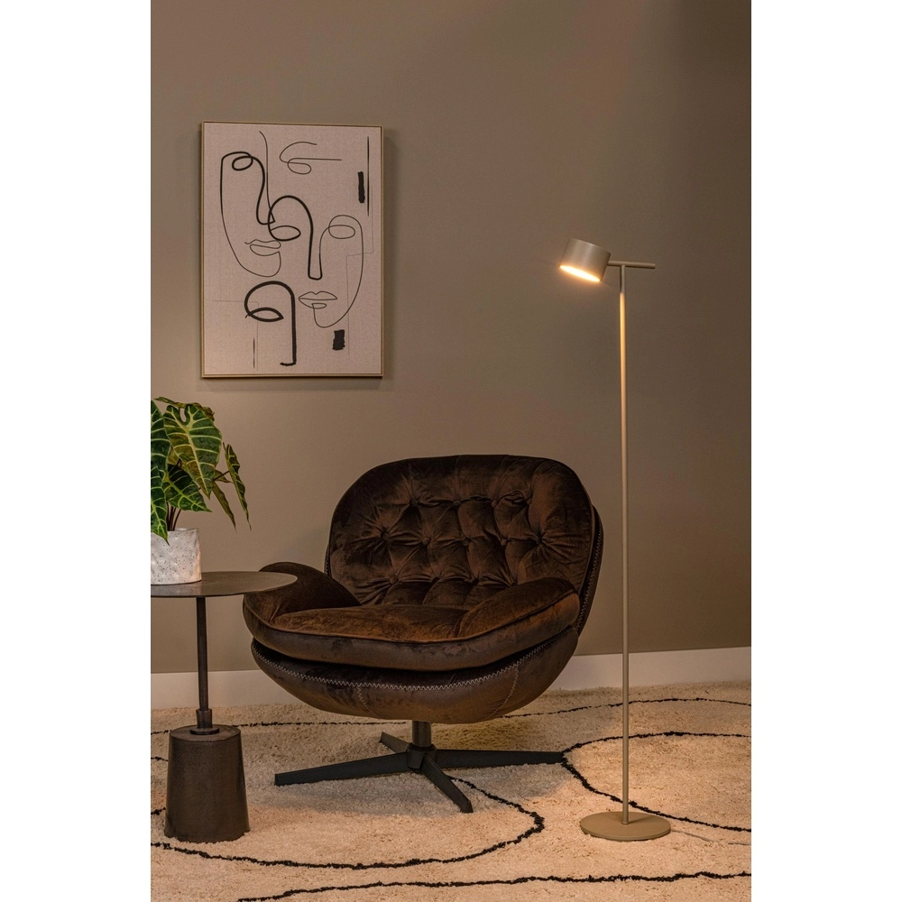 Vloerlamp Gian zand bruin Lucide 5411212421142