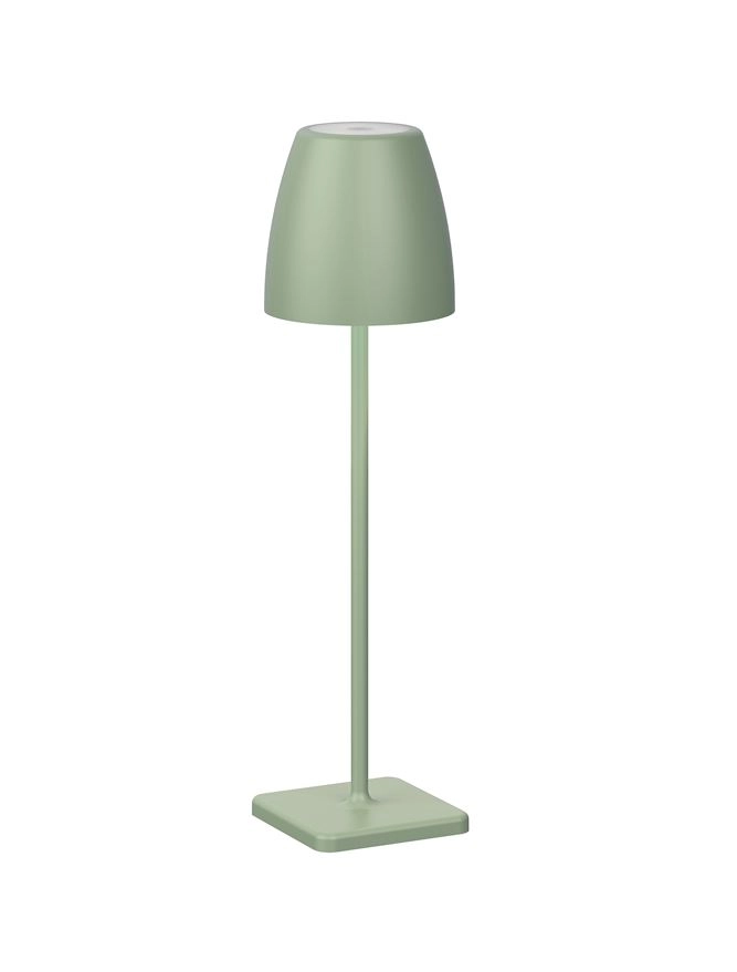 Oplaadbare tafellamp Colt 38cm olijfgroen Oplaadbare tafellamp Colt 38cm olijfgroen