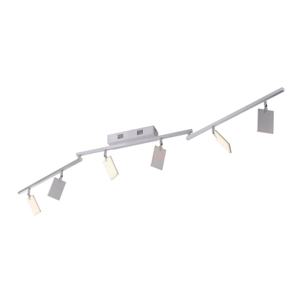 Plafondlamp Pure Mira 6-lichts aluminium