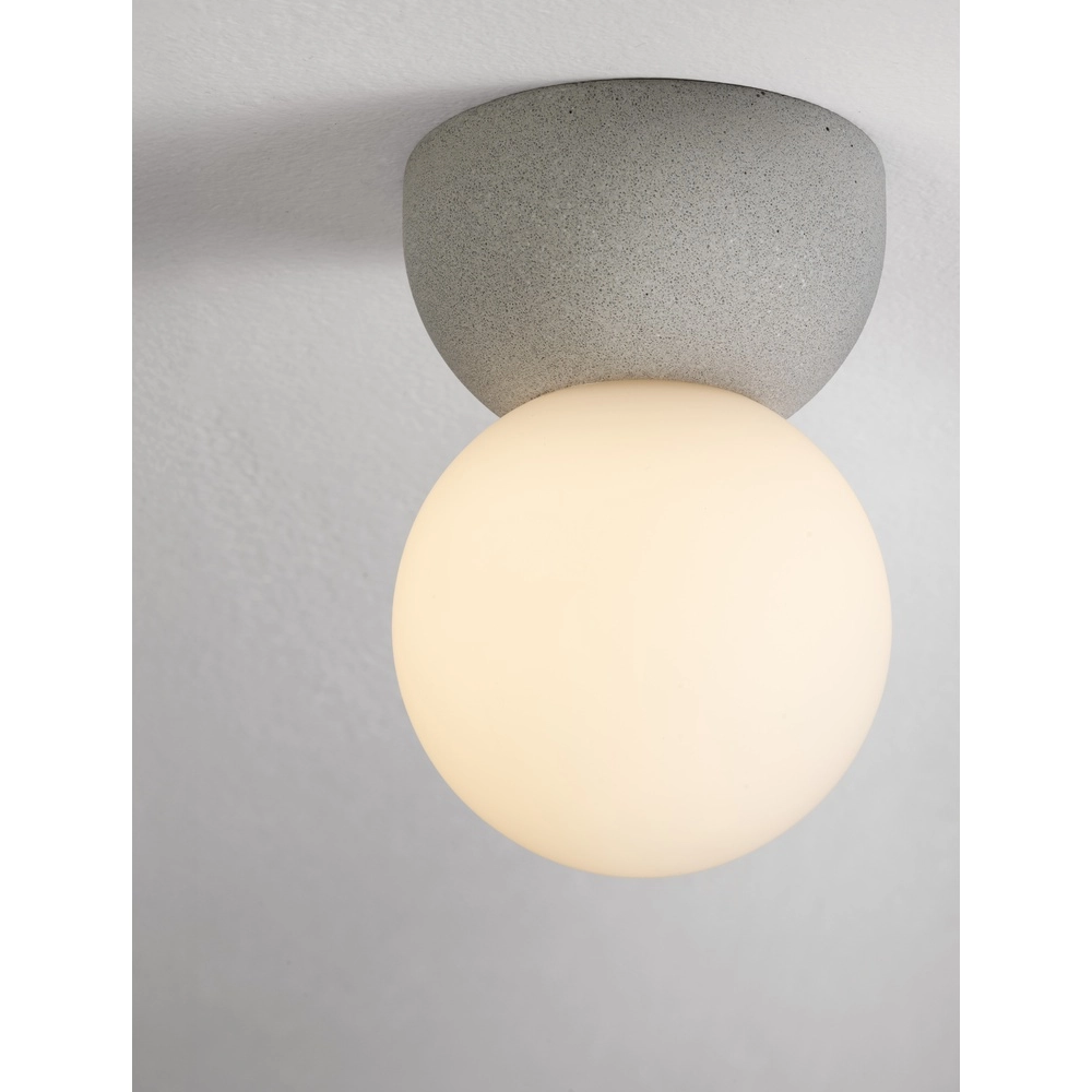 Plafondlamp Zero betongrijs met wit Lyora 5212017464453
