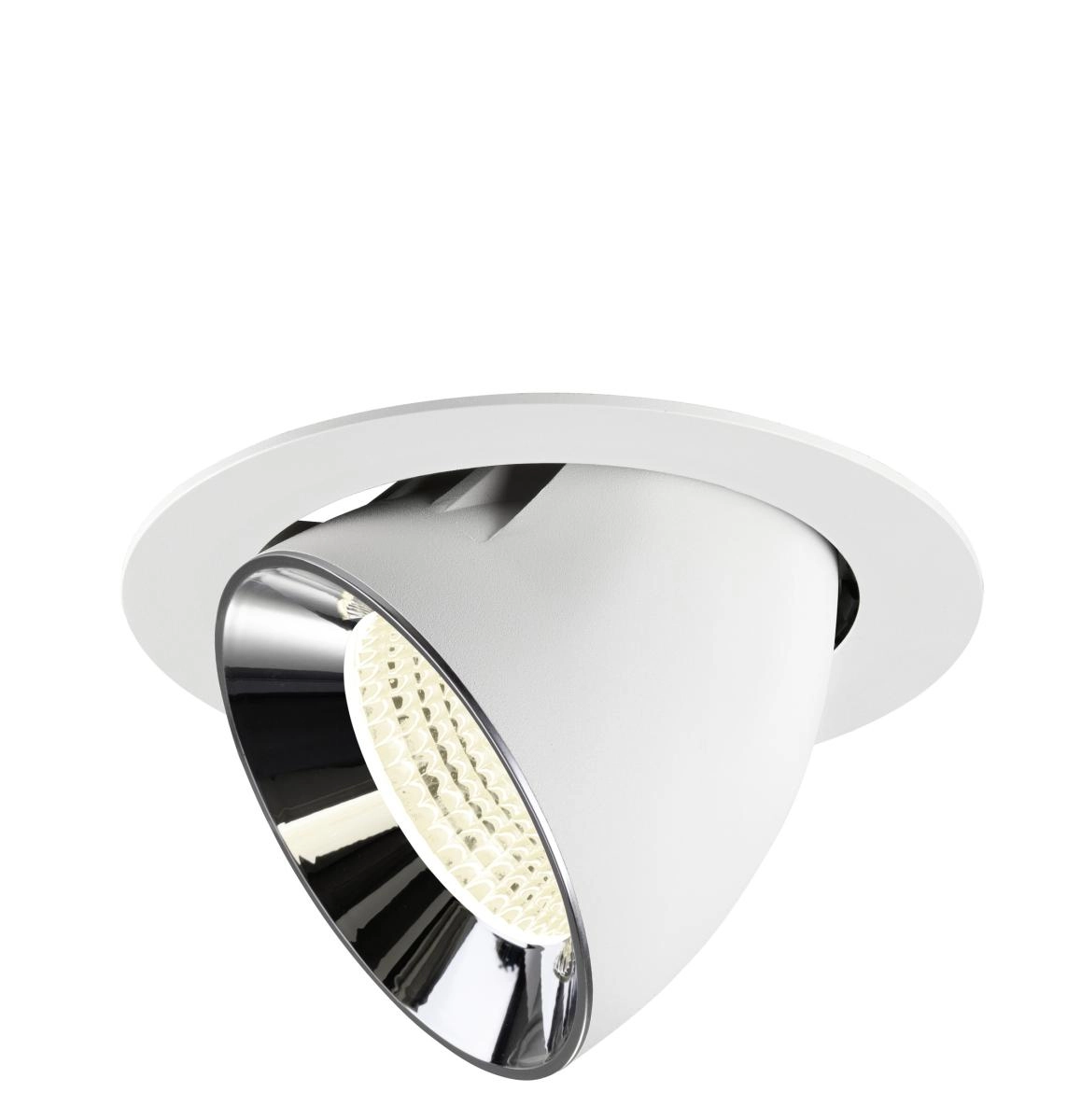 Inbouwspot Numinos Gimble XL wit/chroom 4000K - 55gr