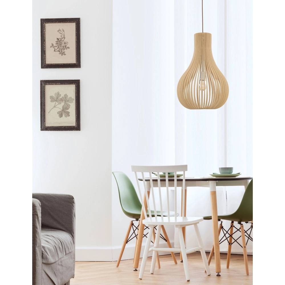Moderne hanglamp Soho hout Ø 38cm