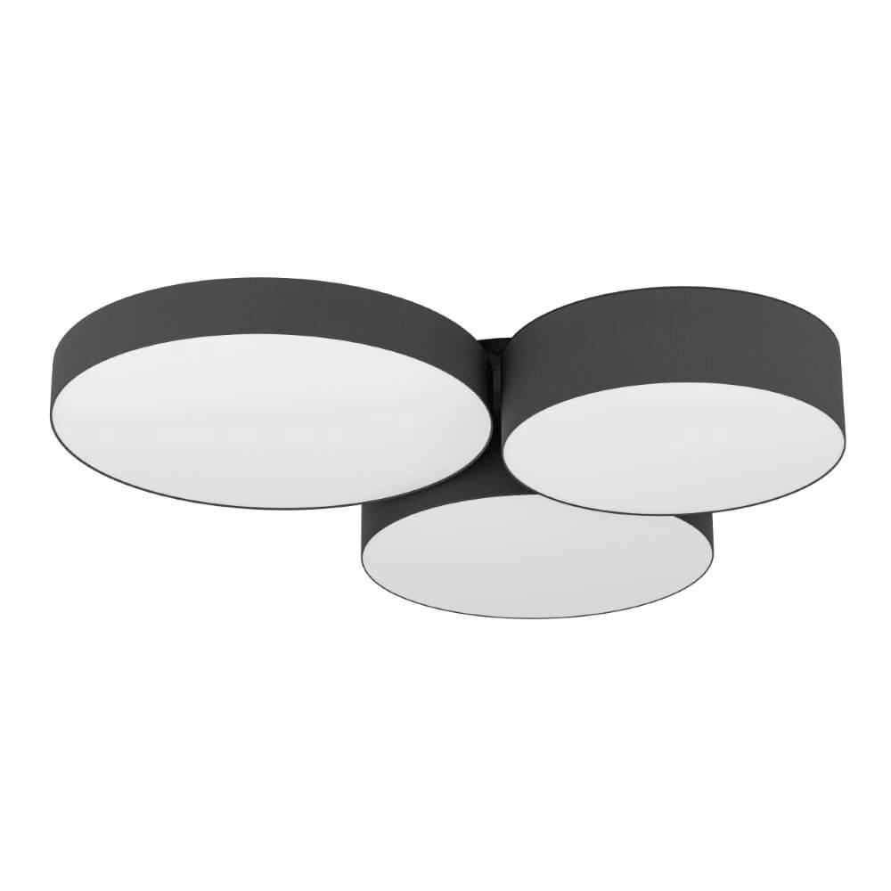 Led plafonnière Barbano-Z 3-lichts - zwart