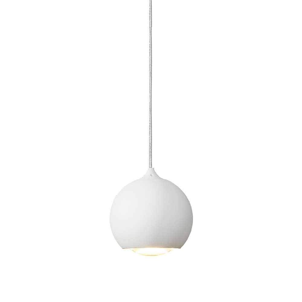 Strakke hanglamp Denver Ø 10cm wit