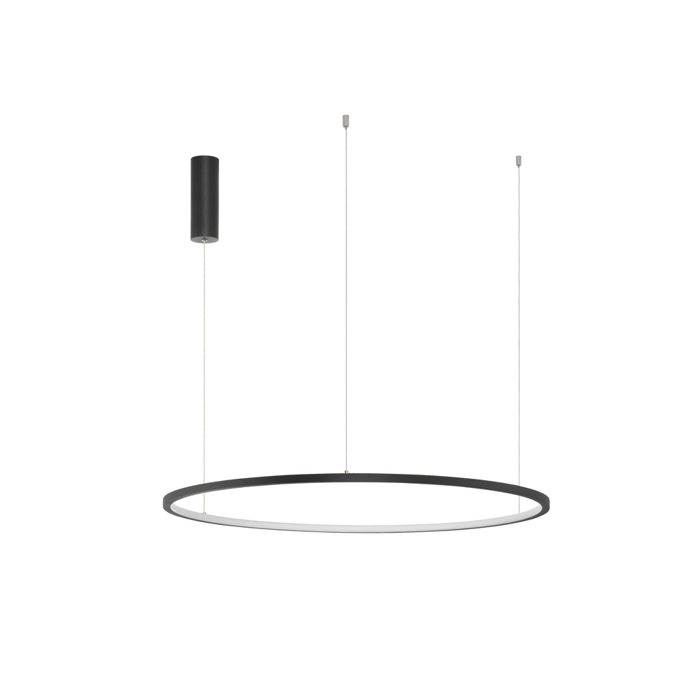 Round pendant lamp Tarquin black Ø 80cm Lyora 5212017438300