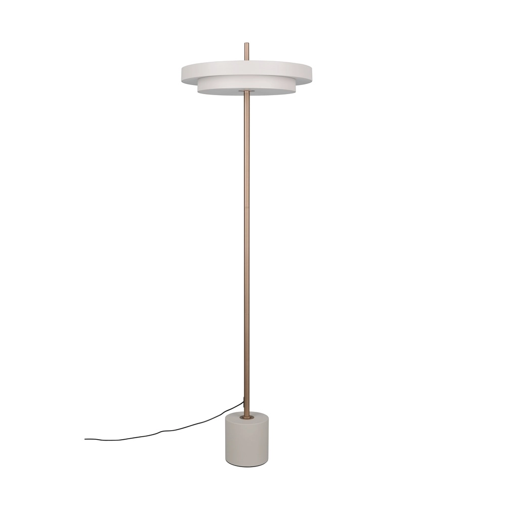 Moderne vloerlamp Keaton wit Trio 4017807655933