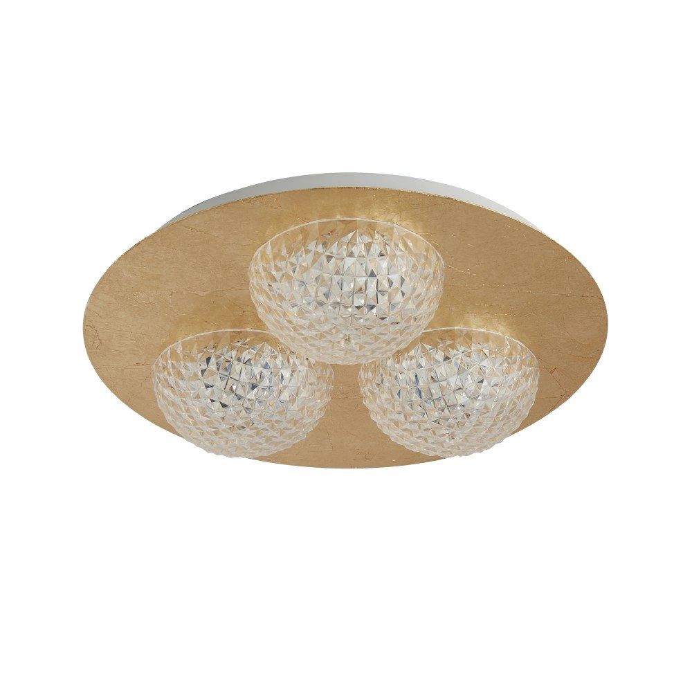 Design plafondlamp Celestia 3-lichts goud Searchlight 5053423168203