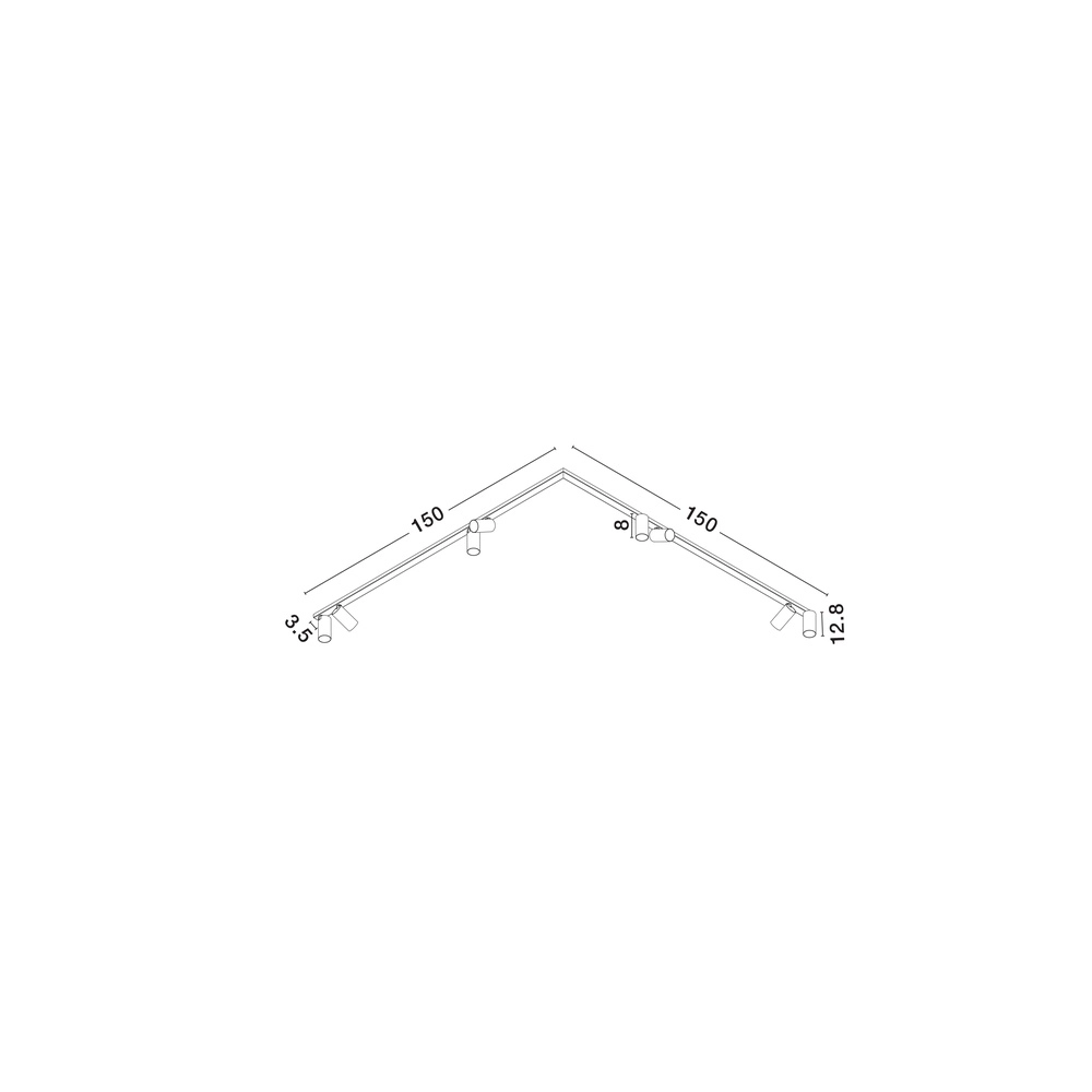 8-lichts plafondlamp Oso wit Lyora 5212017465139