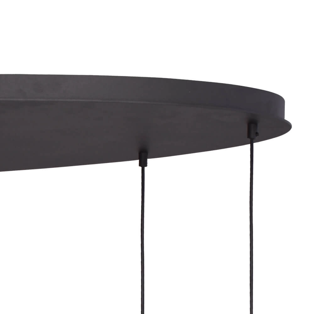 Hanglamp Lava Oval 8x smoke glas Ø 22,5cm Masterlight 8718121290218