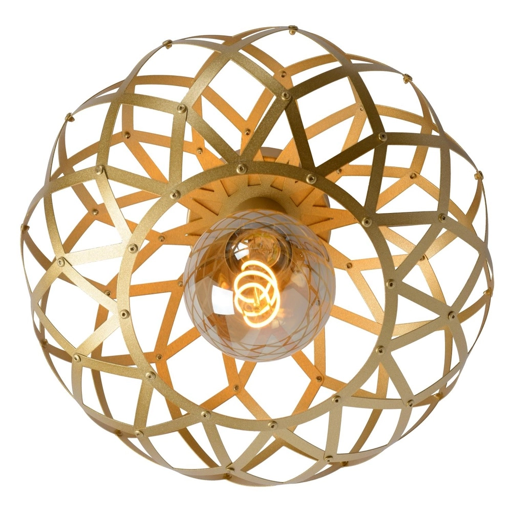 Plafondlamp Wolfram goud Lucide 5411212211293