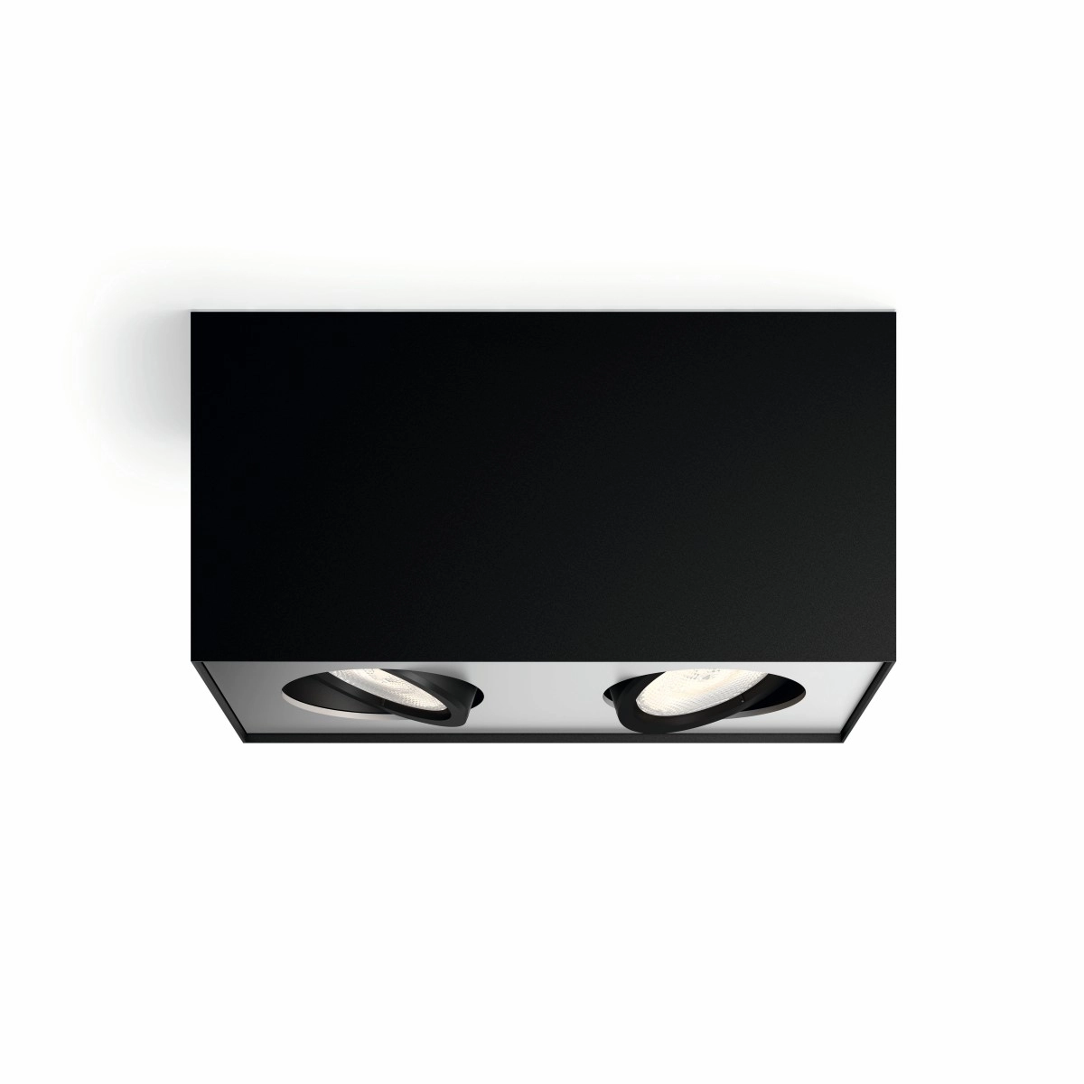 Spotlamp Box 2-lichts zwart