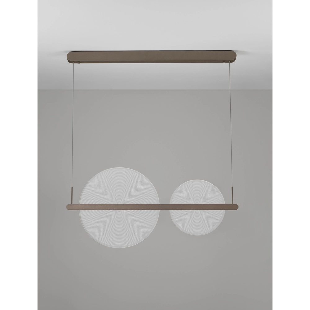 Strakke hanglamp Noah koffie bruin Lyora 5212017439406