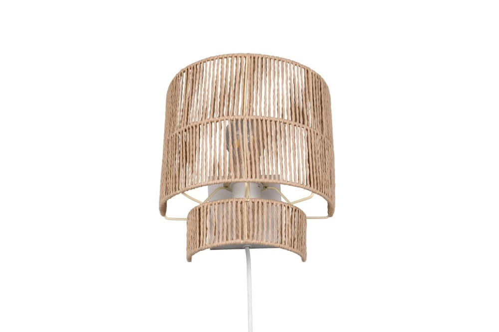 Japandi wandlamp Satna rotan Trio 4017807636192