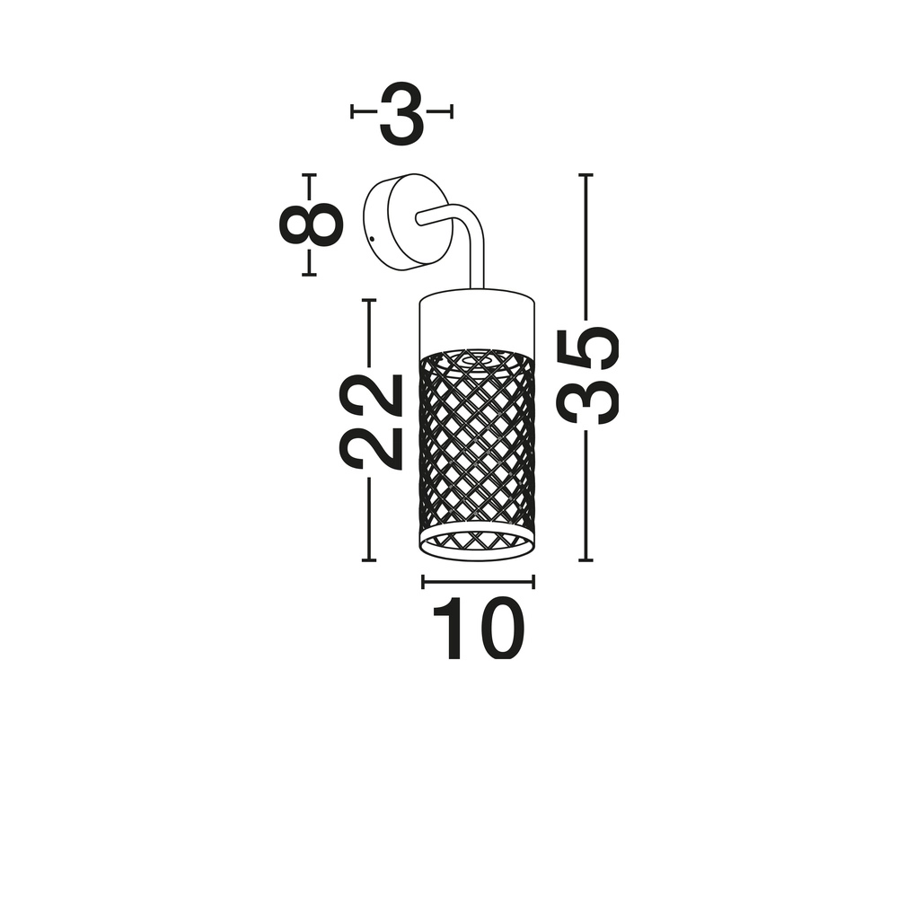 Wall lamp Motley Rusty brown Lyora 5212017484918