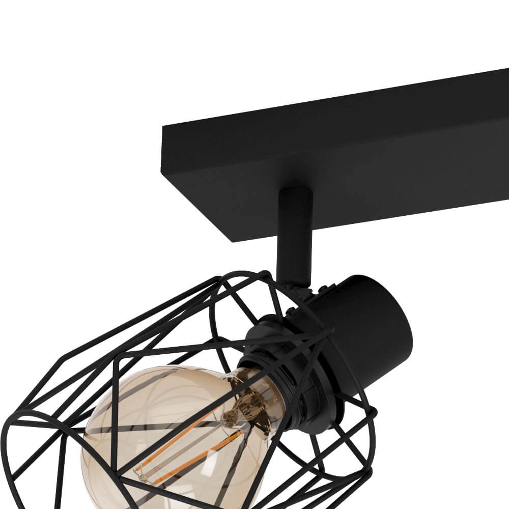 2-lichts plafondlamp Tossino zwart Stars of Light 9008606221080