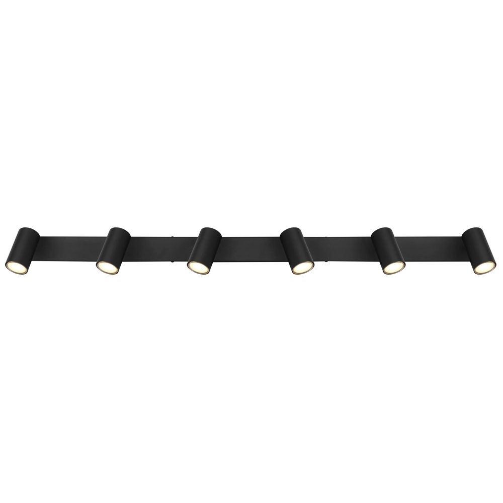 Plafondlamp 6-lichts Robby zwart Globo 9007371433599