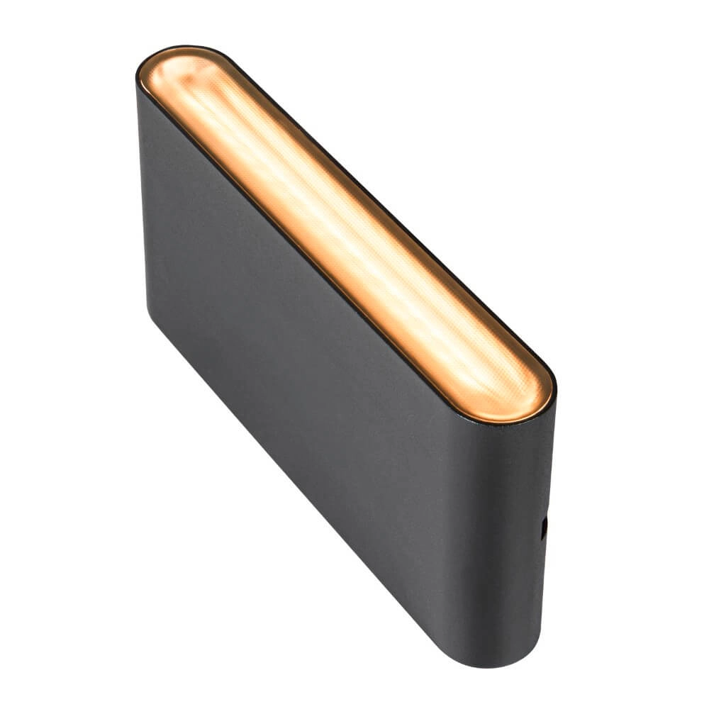 Led muurspot Oval 18 Up & down - zwart SLV 4024163273442