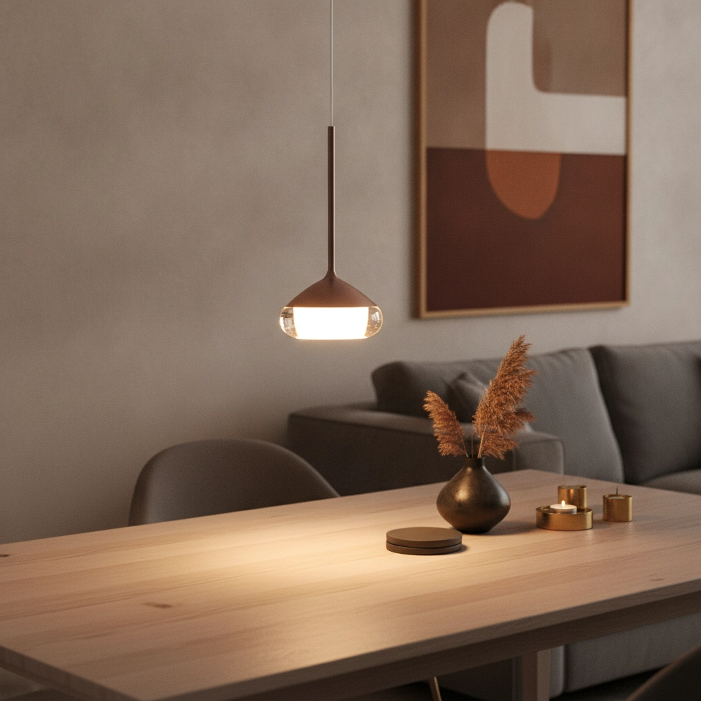 Design hanglamp Phoenix brons Ø 11,6cm