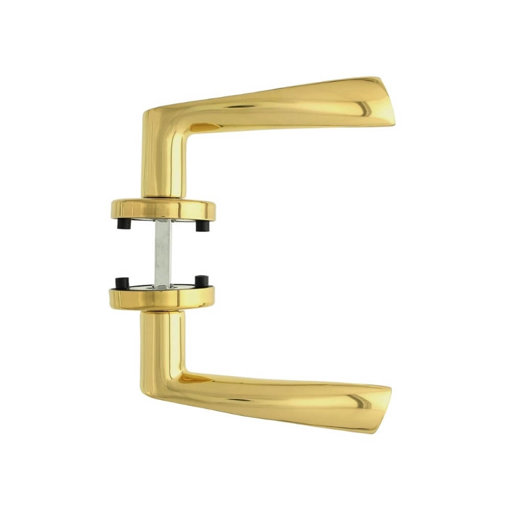 Deurklink Vlinder messing gelakt Intersteel 8714186289983