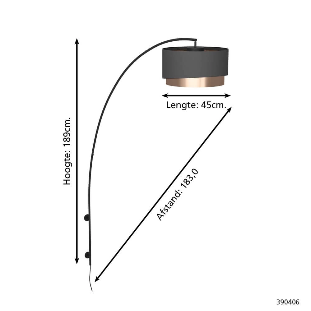 Design wandlamp Manderline boog Stars of Light 9008606312535