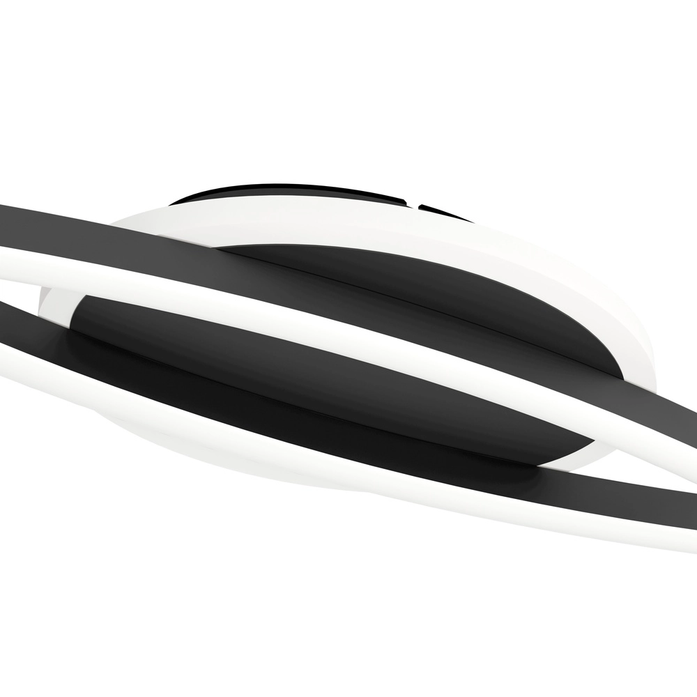 Plafondlamp Lungolago Led - zwart - rond Eglo 9008606316052