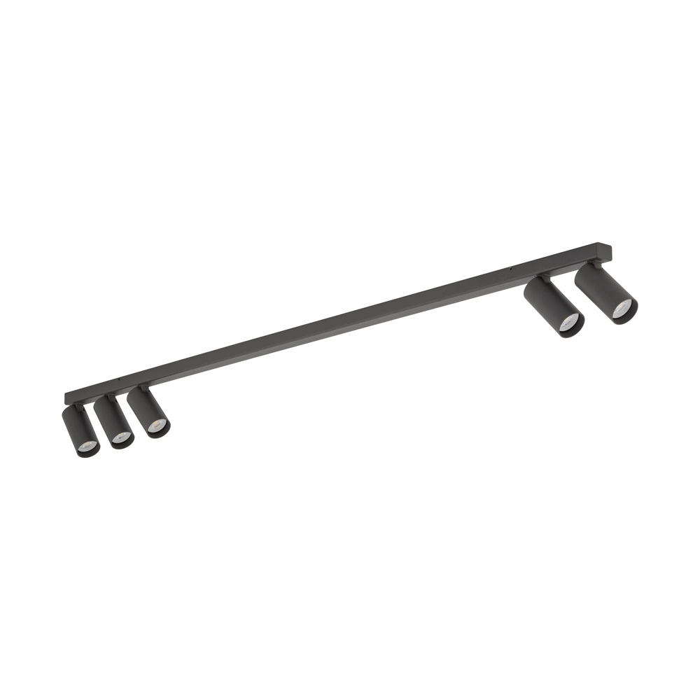 Opbouwspot 5x GU10 Fourty donkergrijs