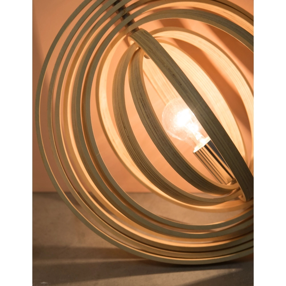 Moderne hanglamp Asco hout Ø 43cm Lyora 5212017424945